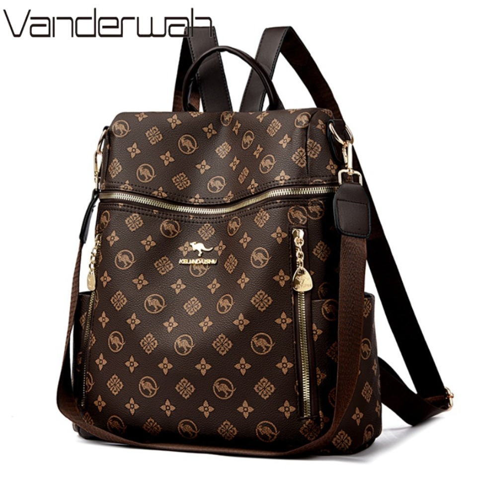 Interior Design Women - Tas Ransel Kulit Lembut Wanita Merek