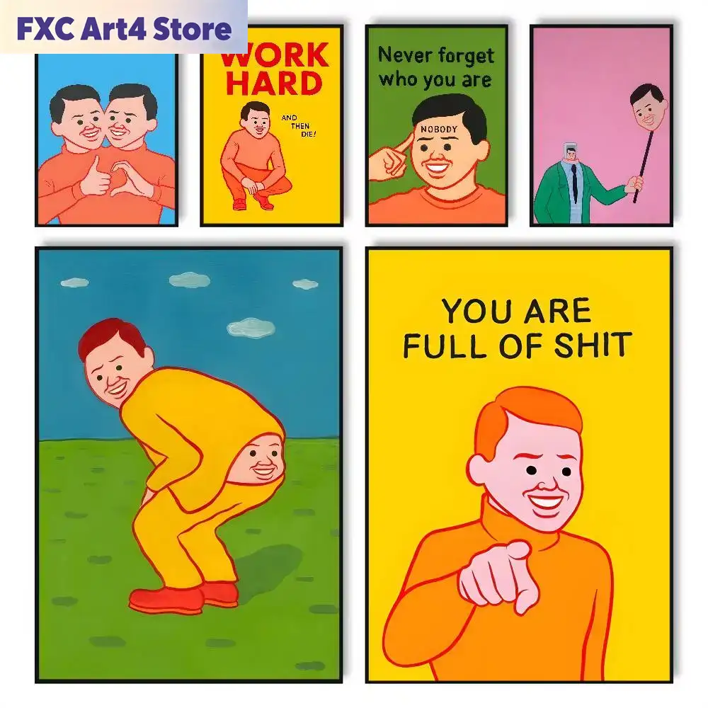 Abstract Canvas Set - Poster Seni Joan Cornella Tanpa Bingkai