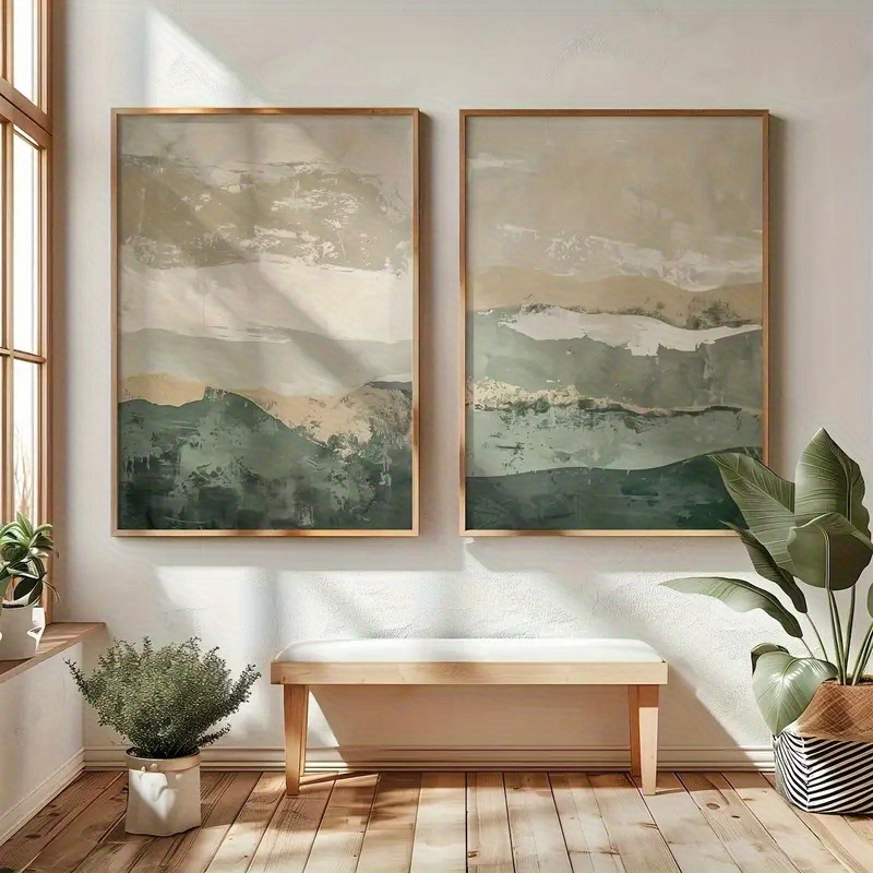 Abstract Canvas Set - 2 Buah/Set Poster Seni Dinding Gaya