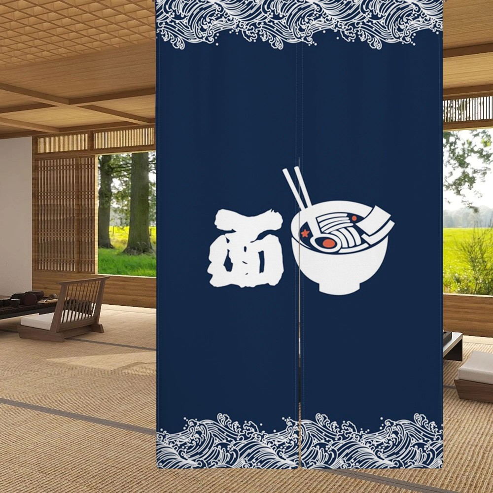 Interior Design Youtube - Tirai Pintu Linen Jepang Desain Pola