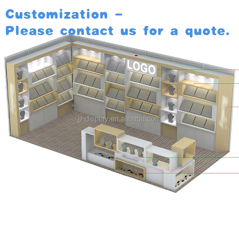 Interior Design Exhibition - Rak pajangan perhiasan desain interior khusus,
