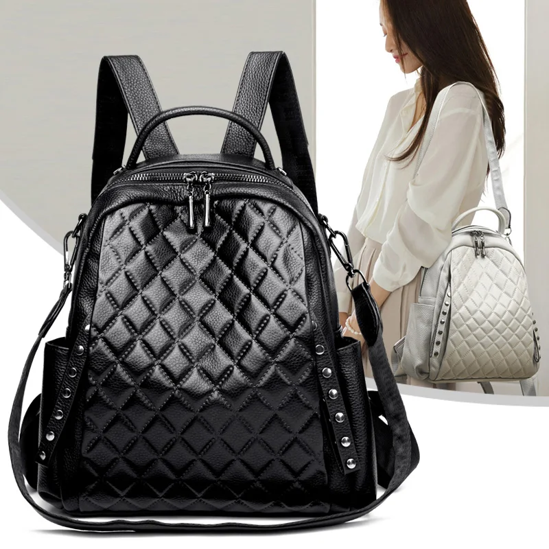 Ransel Kulit Asli Tas Bahu Wan - Interior Design Women ulasan dan harga