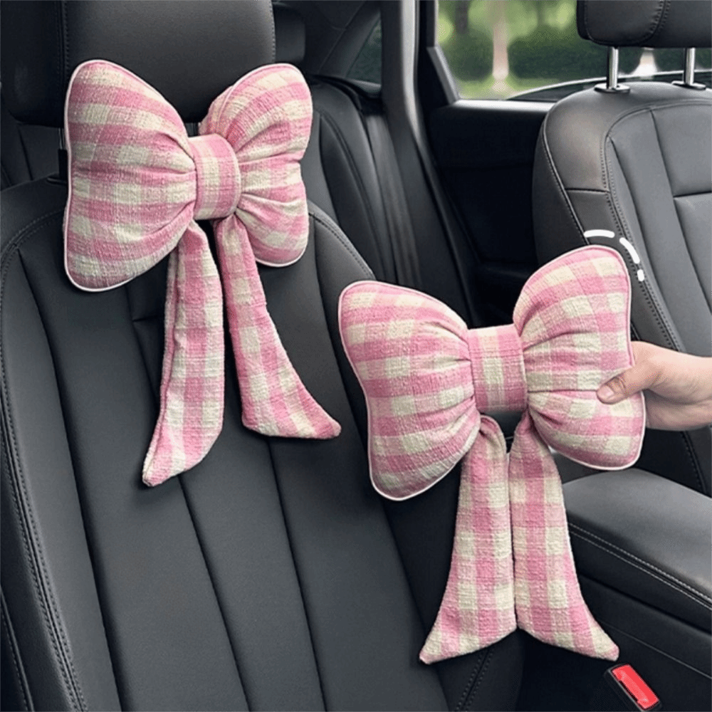 Bantal Leher Mobil Motif Kotak - Interior Design Grid ulasan dan harga