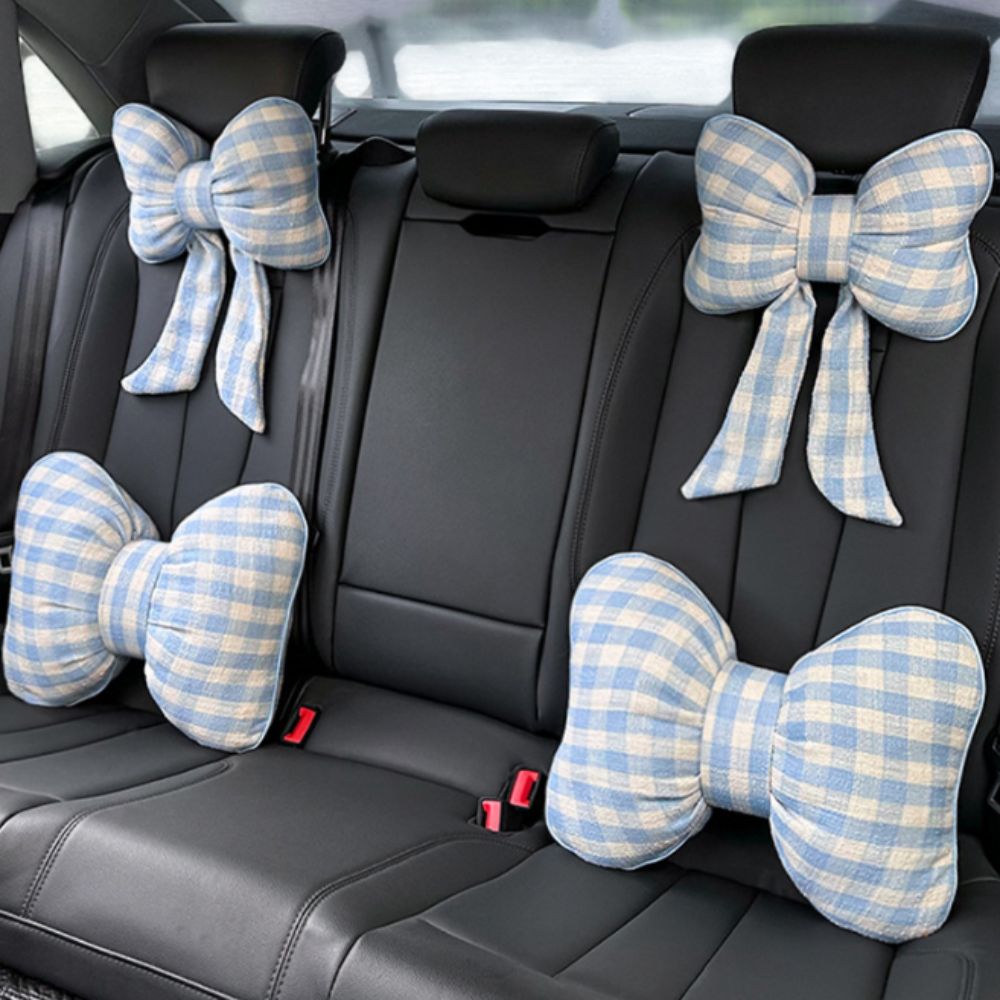 Bantal Leher Mobil Motif Kotak - Interior Design Grid ulasan dan harga