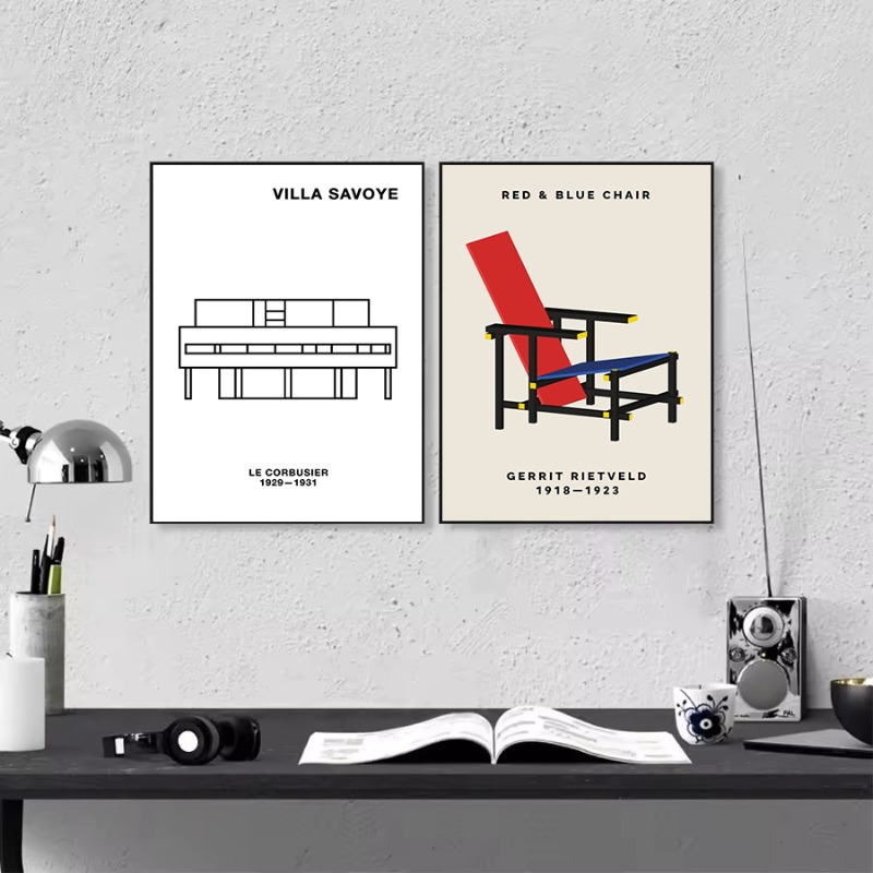 Poster Arsitektur Abstrak Desa - Interior Design Ideas ulasan dan harga