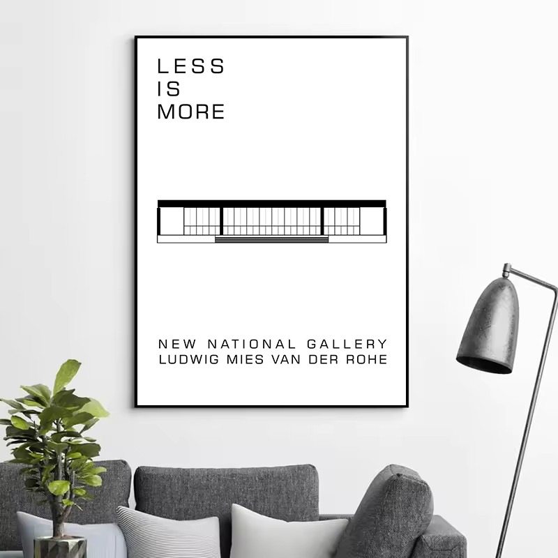 Poster Arsitektur Abstrak Desa - Interior Design Ideas ulasan dan harga