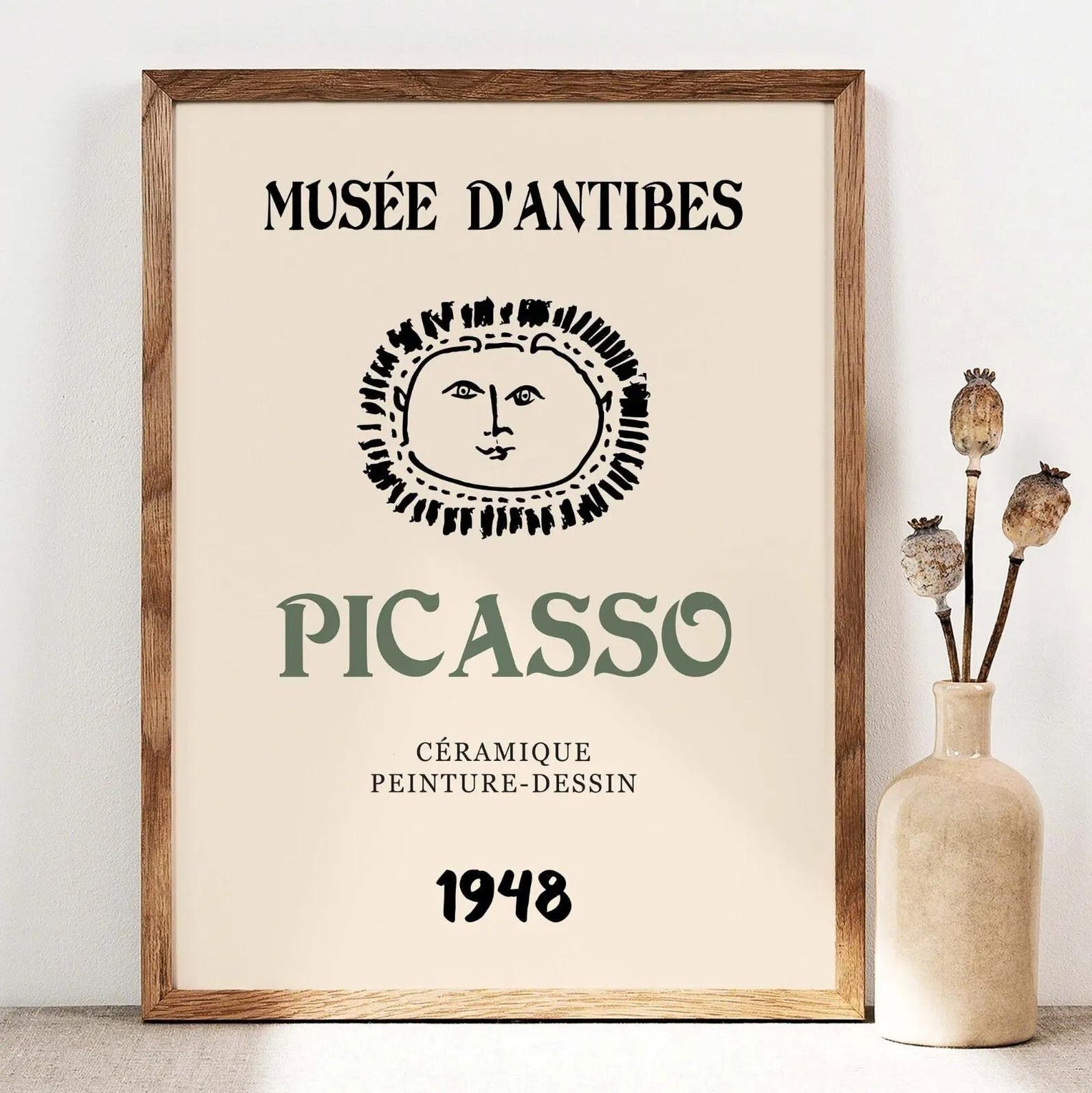 3 Buah/Set Poster Seni Dinding - Abstract Canvas Set ulasan dan harga