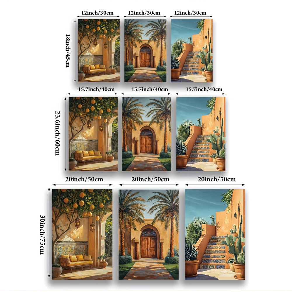 Tanpa Bingkai[JIT]3pcs/set, Lu - Abstract Canvas Set ulasan dan harga