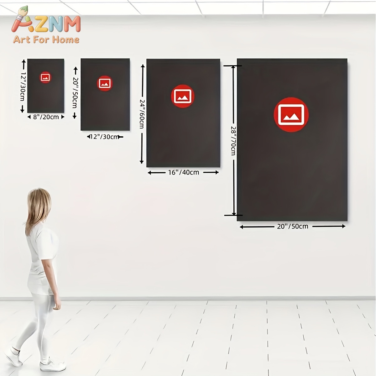 3PCS Set Lukisan Minyak Abstra - Abstract Canvas Set ulasan dan harga