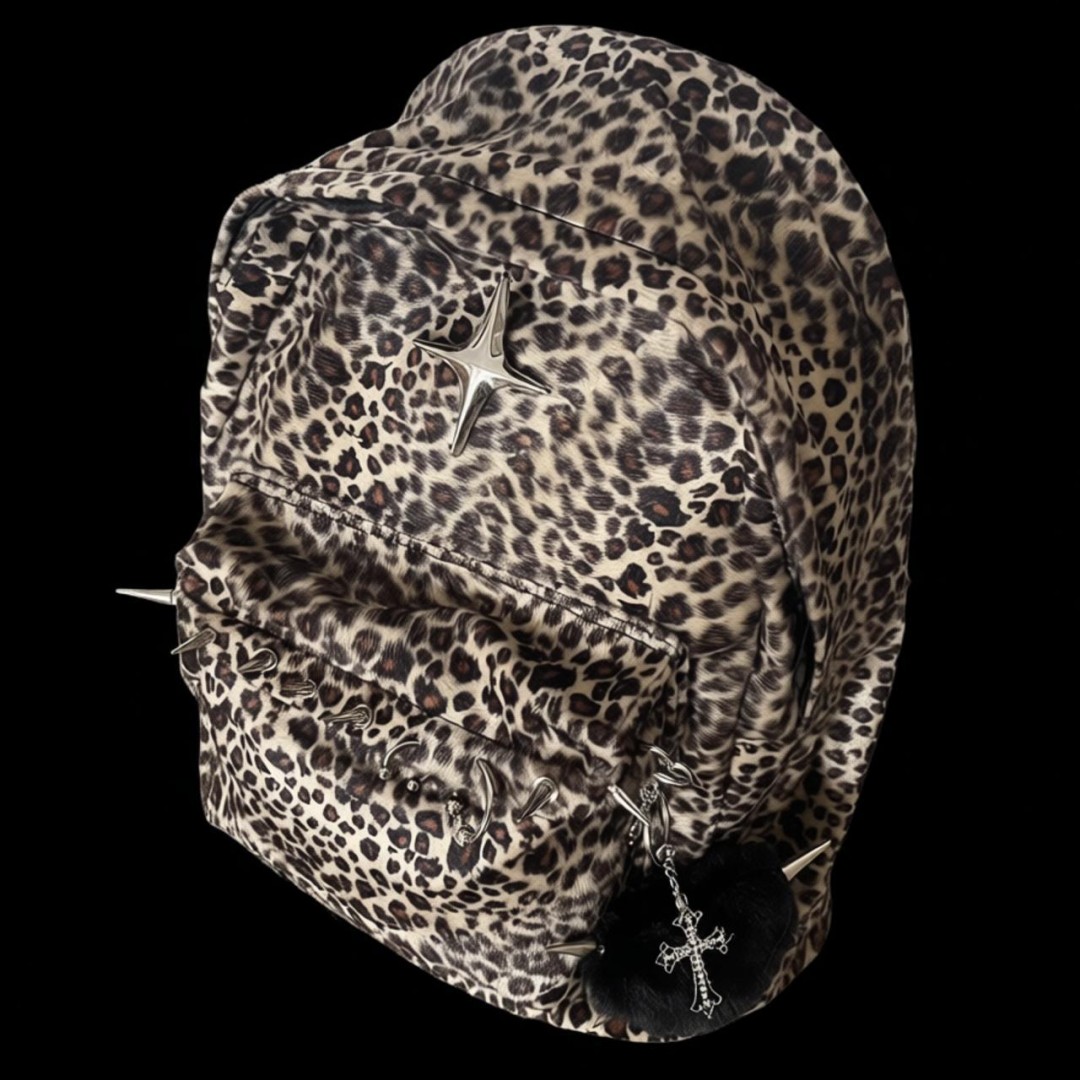 Tas Ransel Motif Leopard Kapas - Interior Design Women ulasan dan harga