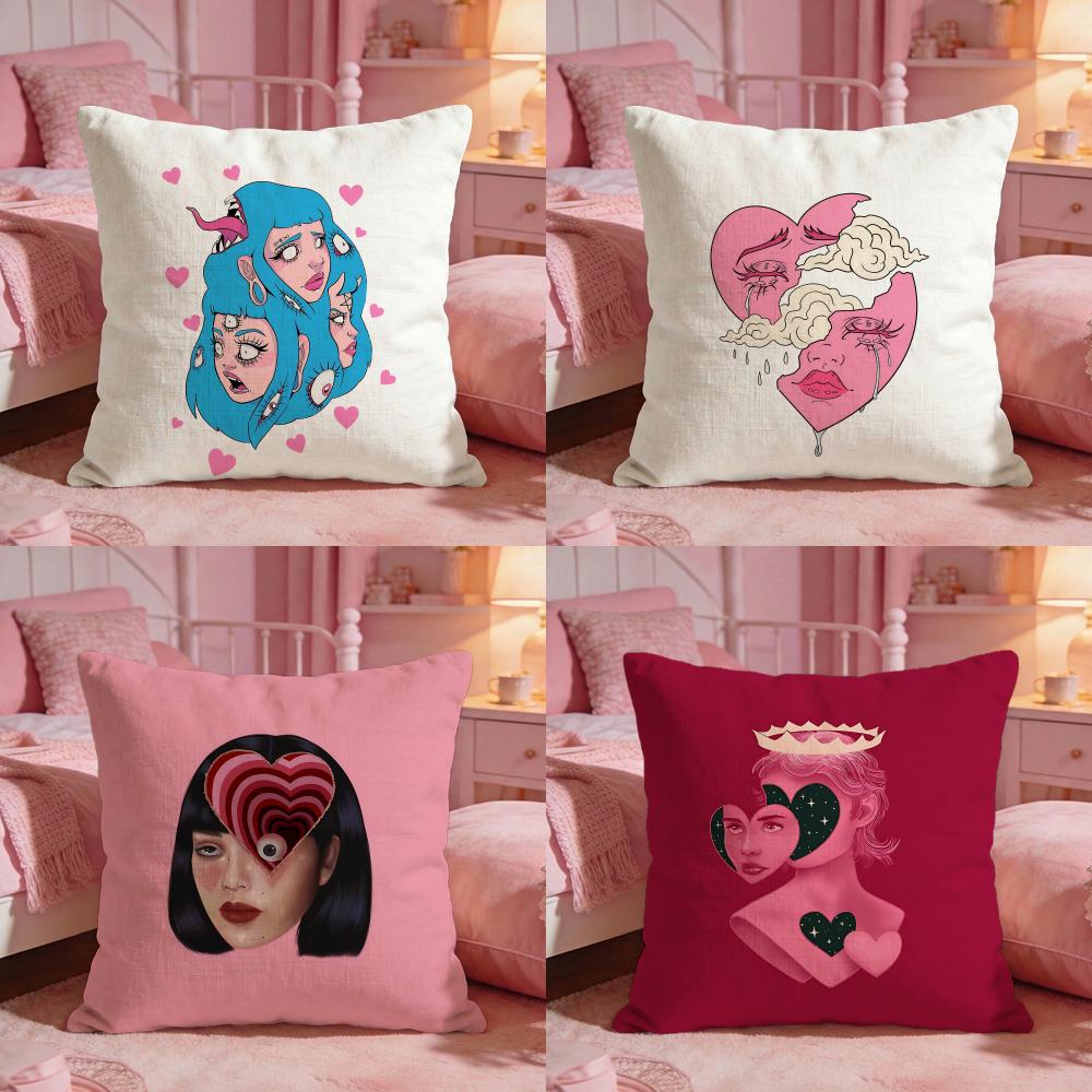 Sarung Bantal Grafis Heartbrea - Interior Design Graphic Design ulasan dan harga