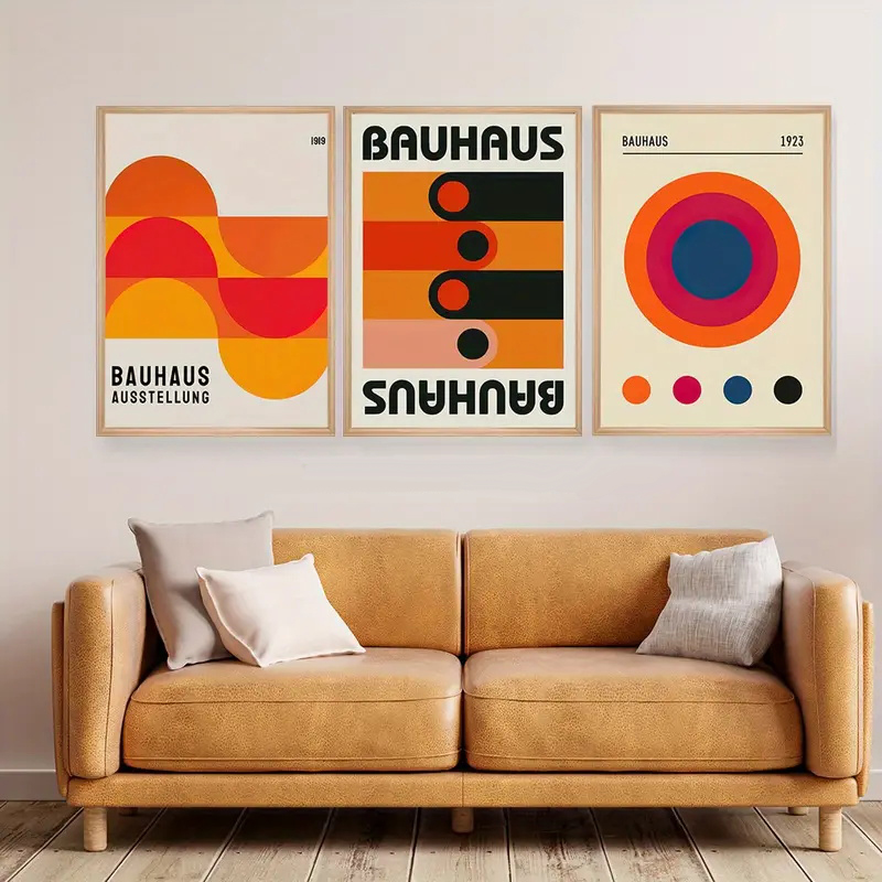 3 Buah/Set Poster Ilustrasi Ab - Abstract Canvas Set ulasan dan harga