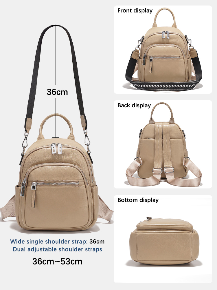 Zency Ransel Kecil Kulit Asli  - Interior Design Women ulasan dan harga