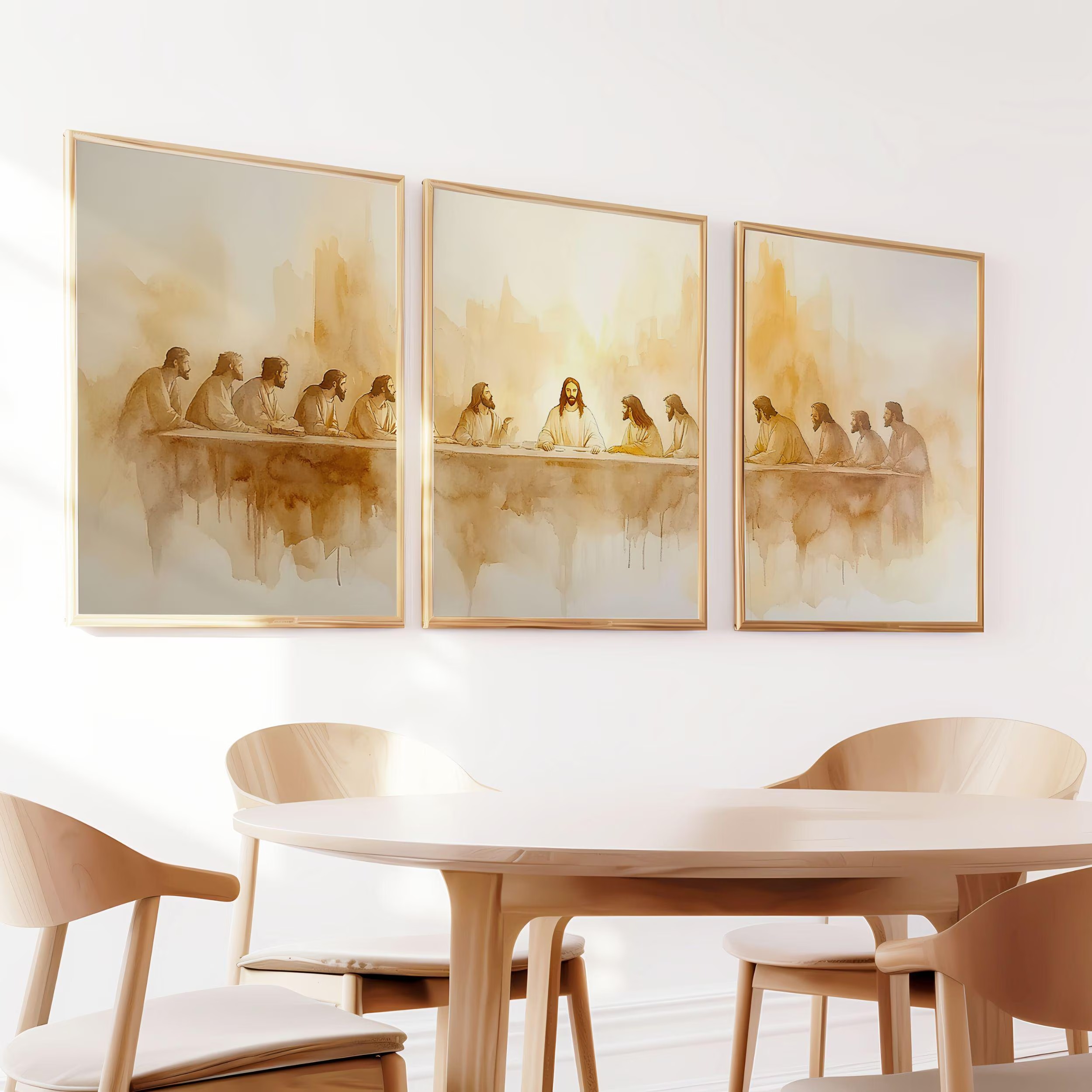 3pcs/set Poster Seni Dinding P - Abstract Canvas Set ulasan dan harga