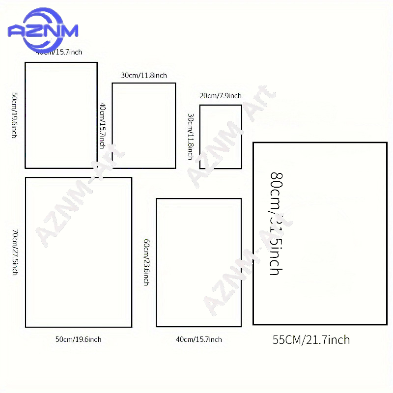1/2 Buah Set Lukisan Minyak Ab - Abstract Canvas Set ulasan dan harga