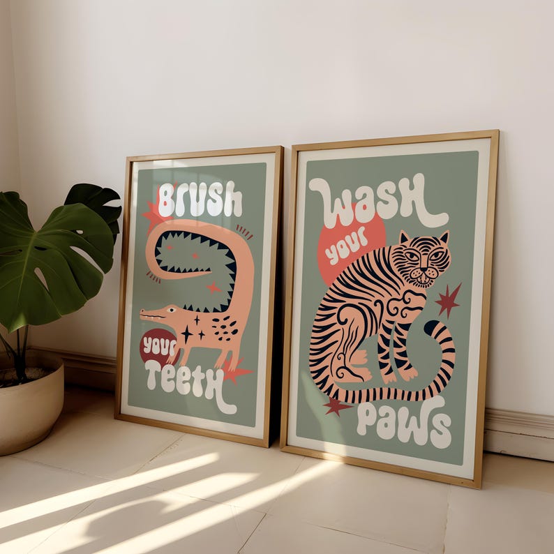 2pcs/set Lukisan Kanvas Kamar  - Abstract Canvas Set ulasan dan harga