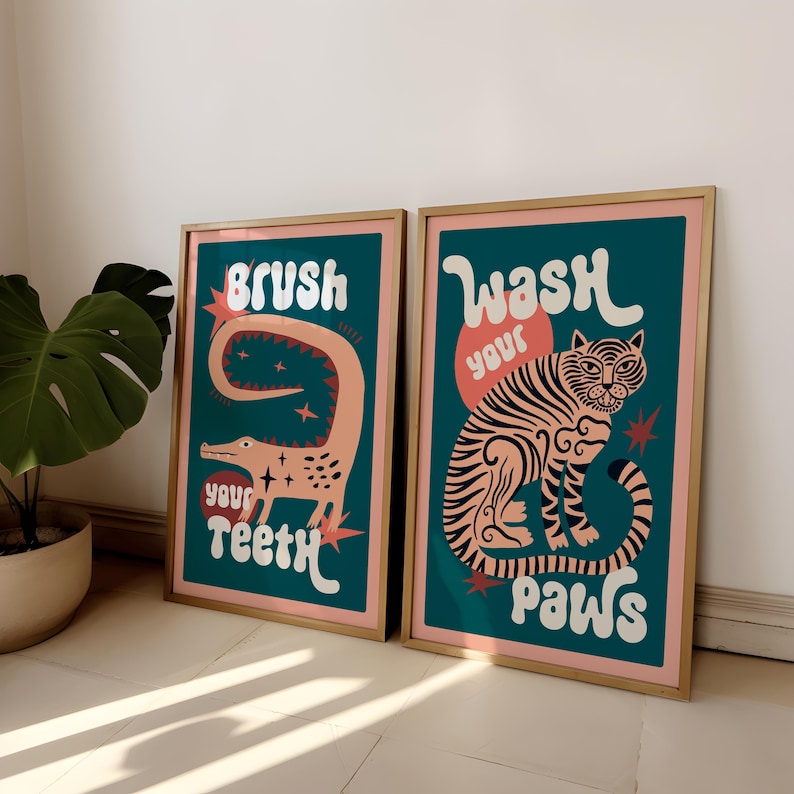 2pcs/set Lukisan Kanvas Kamar  - Abstract Canvas Set ulasan dan harga
